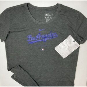 Nike MBL Los Angeles Dodgers Shirt Graphic Tee Sample Women Sz M Dri-Fit NWOT